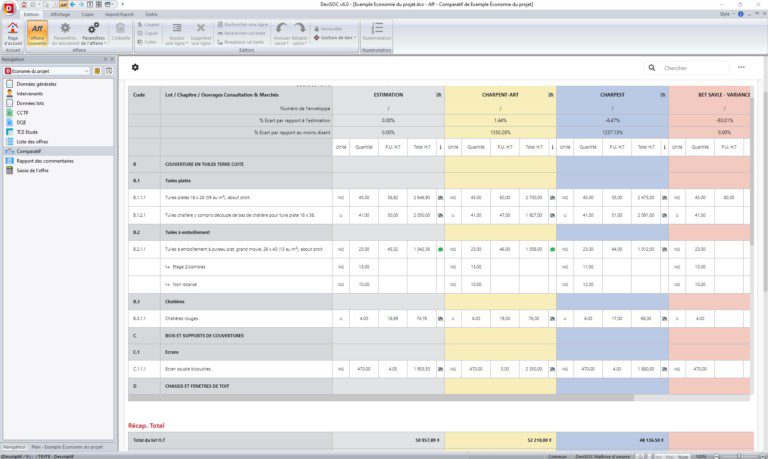 Comparatif des offres Comparatif des offres