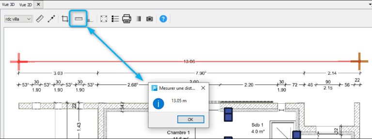 Nouveautés JustBIM outil de mesurage Outil de mesurage JustBIM