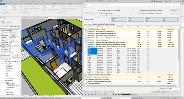 Avantages du plugin BIMC intégré à REVIT Avantages du plugin BIMC intégré à REVIT