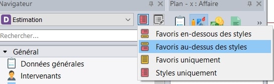 Simplification du navigateur DeviSOC logiciel de métrés